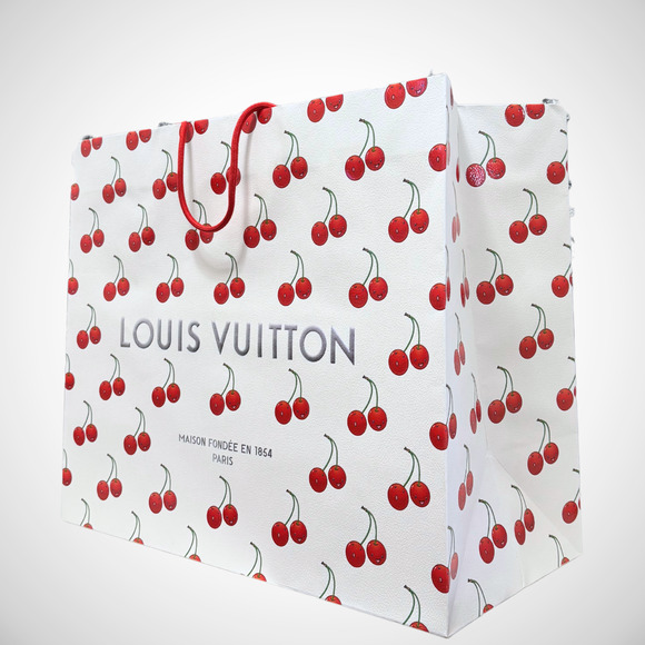 Louis Vuitton x Takashi Murakami Cherry Packaging 19x16x9" Large Shopping Bag - Picture 2 of 7